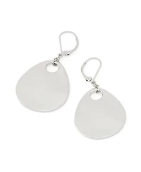 Robert Lee Morris Soho Rhodium Disc Drop Earrings