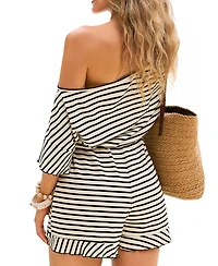 Cupshe Women's Poetic Striped Romper
