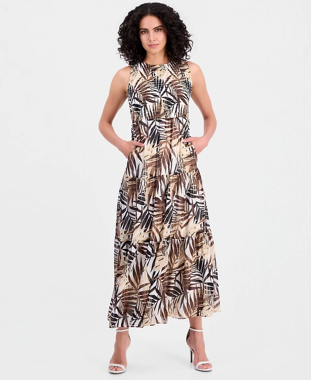 abercrombie smocked bodice maxi dress Abercrombie &amp; Fitch + Smocked Bodice Easy Maxi Dress