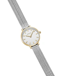 Breda Beverly Tethered 1760b Gold and Stainless Steel Metal Bracelet Watch, 25mm