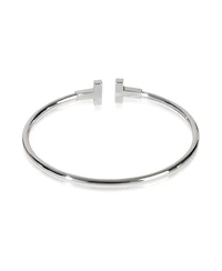 Pre-Owned Tiffany & Co White Gold Diamond Tiffany T Wire Bracelet