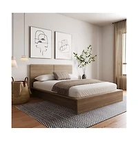 Nexera James Platform Bed with Headboad