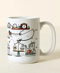 Uncommon Goods Daily Life Hack Interactive Qr Mug, 15 Oz.