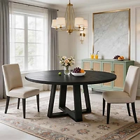 gaomon Round Dining Table for 4-6 People