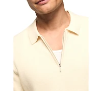 Lucky Brand's Men's Quarter-Zip Polo Sweater