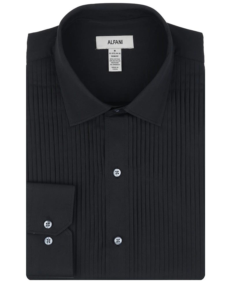 Alfani Men's Slim Fit Pleated Dress Shirt, Macy's Exclusive