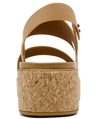 Crocs Women's Brooklyn Cork Low Wedge Sandals from Finish Line