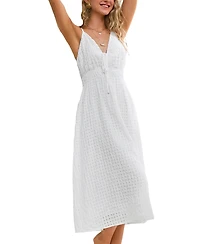 Cupshe Women's Budding Love White Maxi Beach Dress