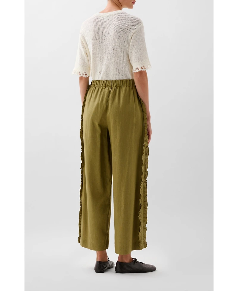 Scalpers Women's Ruffle Prep Pant