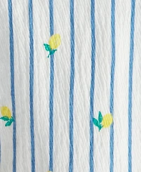 Carter's Girls' Toddler 2T-5T Lemon Striped Top & Short, 2-Piece Set