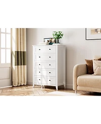gaomon 5 Drawers Dresser for Bedroom,Storage Dressers Organizer with Handles & Deep Drawers