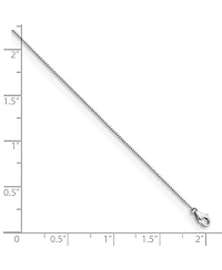 Curata Jewelry Solid 950 Platinum 0.7mm Box Chain Necklace 16-24 Inch Chain Necklace