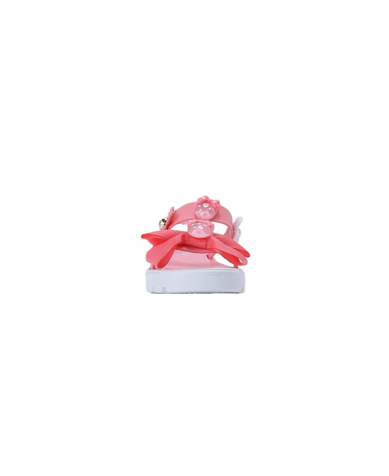 Bebe Toddler Pcu Sandal with Bow and Charms