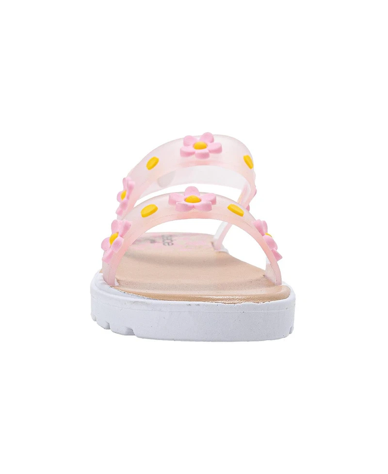 Bebe Toddler Pcu Sandal with Flowers