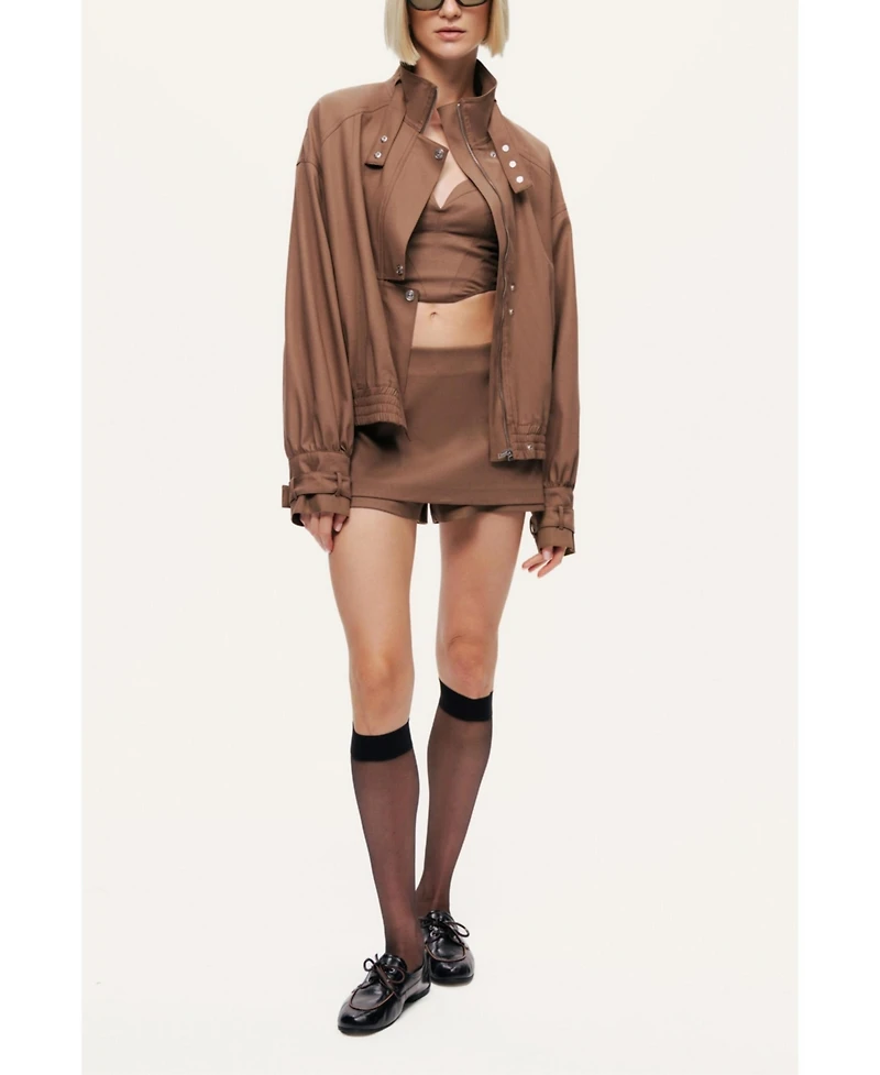 Nocturne Women's Tailored Wrap Mini Skort