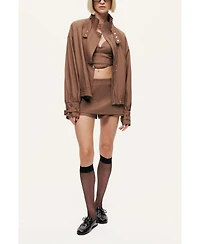 Nocturne Women's Tailored Wrap Mini Skort