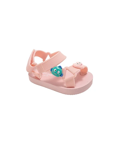 Bebe Big Girls Eva Sandals - Lightweight & Slip-On with Character Charms