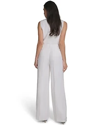 Calvin Klein Women's Wide-Leg Mid-Rise Pants