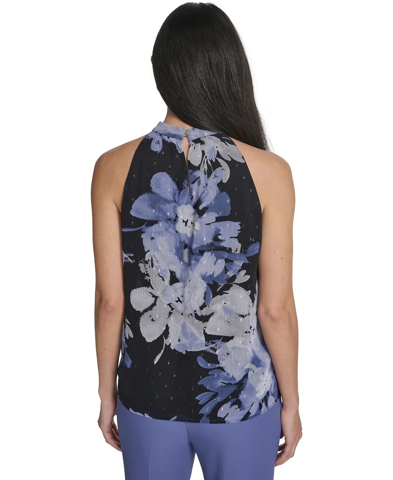 Calvin Klein Women's Novelty Halter Neck Top