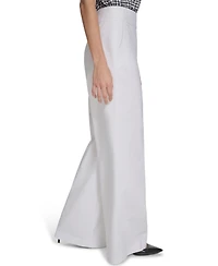 Calvin Klein Women's Mid-Rise Wide-Leg Pants