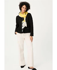 Olsen Women's Collarless Quilted Jacket