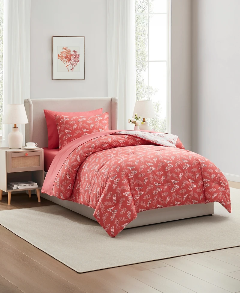 Nestl Luxury Soft Botanical Design 5-Pc. Comforter Set