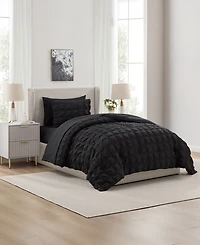 Nestl Luxury Soft Seersucker Design 5-Pc. Comforter Set, Twin/Twin Xl