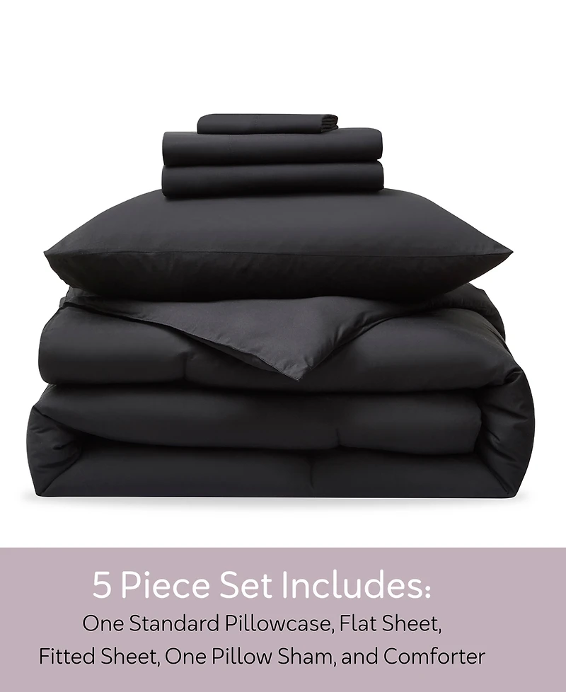 Nestl Luxury Soft Modern Design 5-Pc. Comforter Set