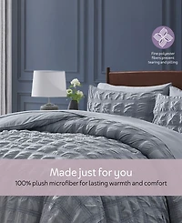 Nestl Luxury Soft Seersucker Design 7-Pc. Comforter Set