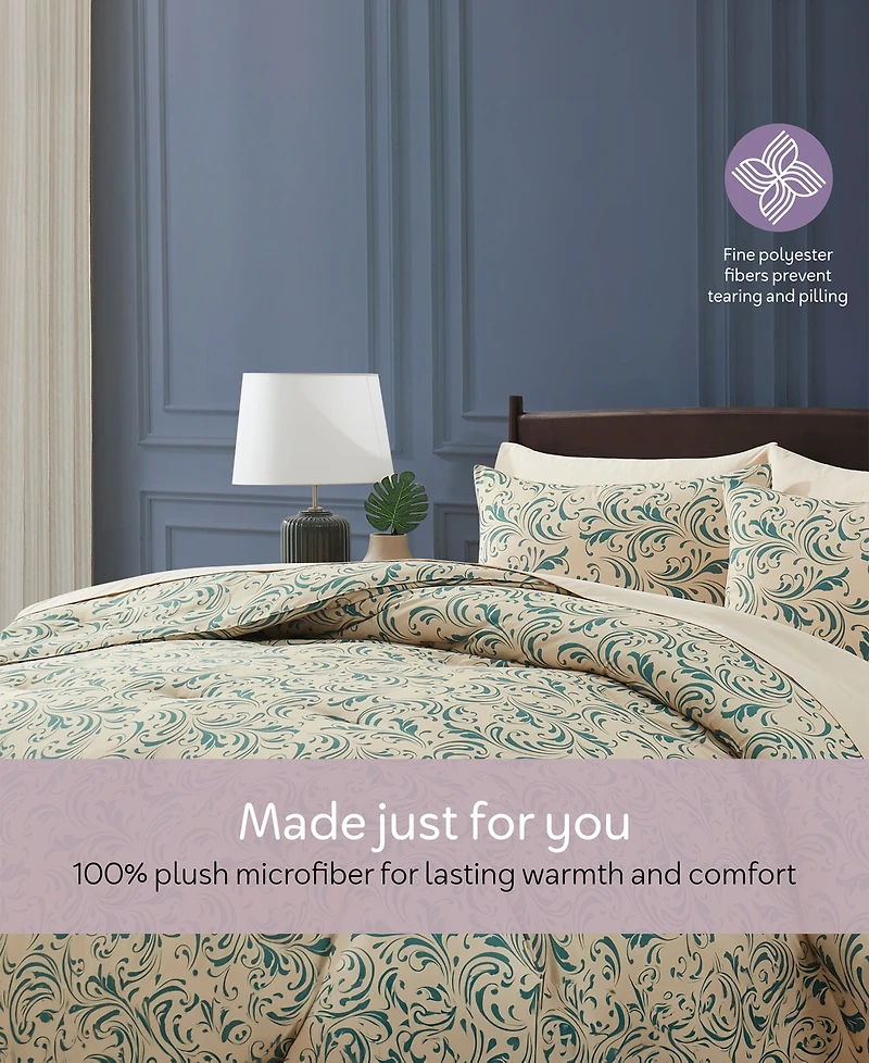 Nestl Luxury Soft Biomorphic Design 5-Pc. Comforter Set