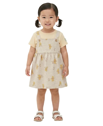 Disney Baby Girls' Printed Winne the Pooh Jumper and T-Shirt, 2-Piece Set