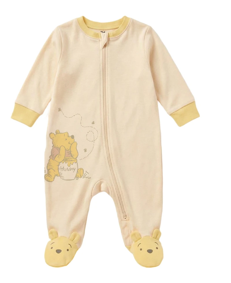 Disney Baby Boys' or Girls' Crewneck Sleep & Play Coverall and Hat, 2-Piece Set