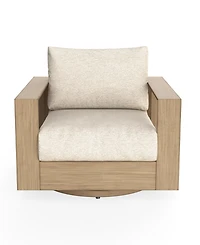 Mansfield 35" Olefin Outdoor Swivel Club Chair