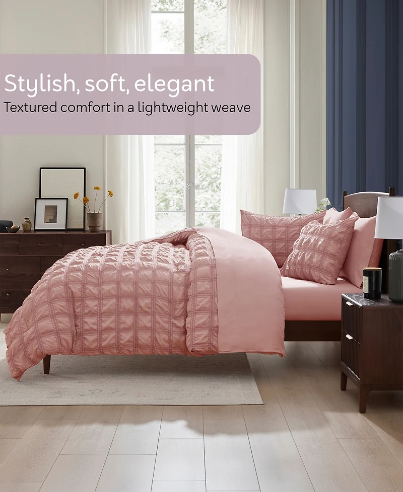 Nestl Luxury Soft Seersucker Design 7-Pc. Comforter Set