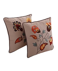 Greenland Home Fashions Andorra 2-Pc. Decorative Pillows, 18" x 18"