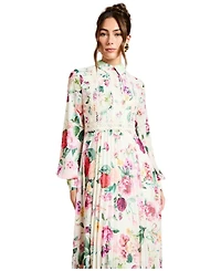 Coast Women's Pleated Lace Trim Midi Dress