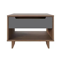 Nexera Nightstand 1-Drawer And Folding Door