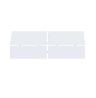 Nexera Panoramic Headboard, Queen, White