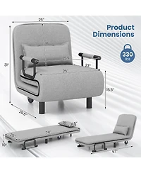 Folding Sofa Bed Sleeper Convertible Armchair Leisure