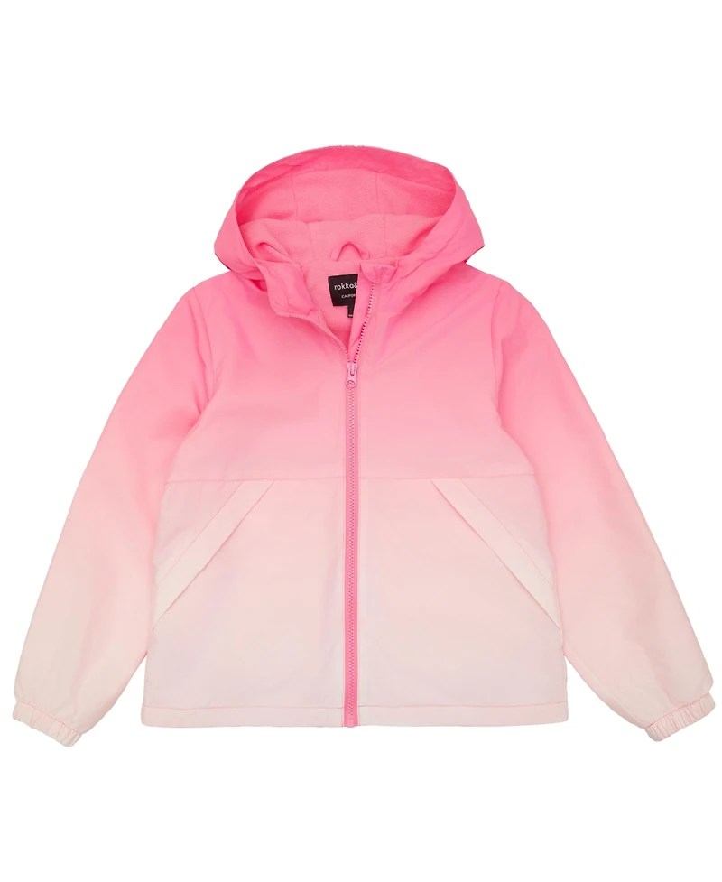 Rokka&Rolla Girls Lightweight Fleece-Lined Windbreaker
