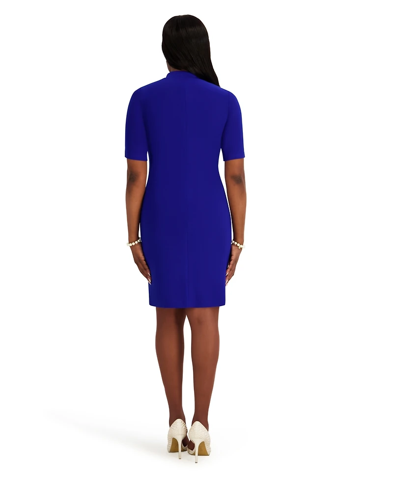 Kasper Women's V-Neck Midi Dress