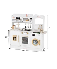 Mecale Children s Pretend Toy Kitchen Playset with Lights & Sounds, Interactive Fun