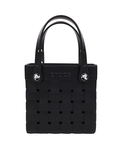 Crocs Small Woven Style Crocssbody Tote with Top Handles and removeable strap