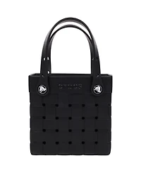 Crocs Small Woven Style Crocssbody Tote with Top Handles and removeable strap