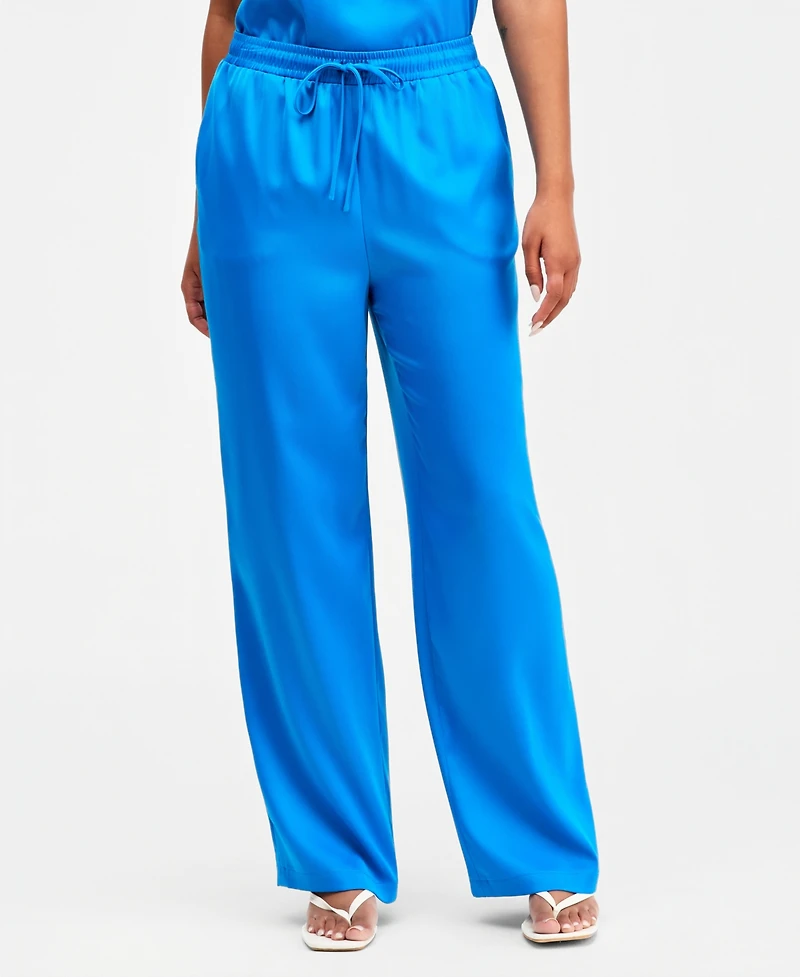 Bar Iii Women's Satin Pull-On Pants, Macy's Exclusive