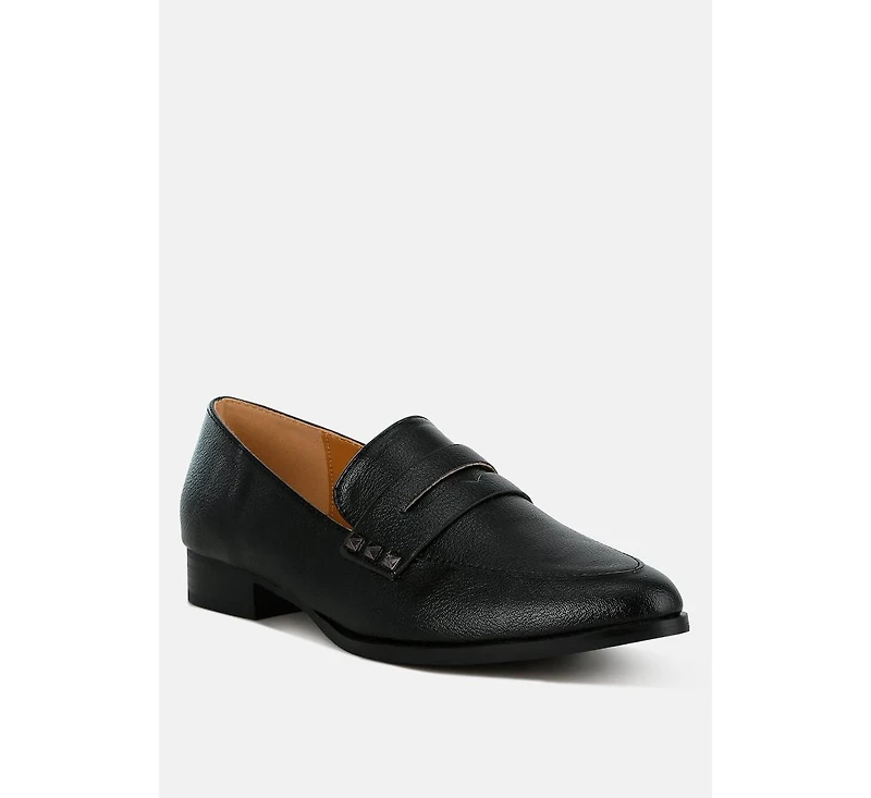 Potania Penny Strap Metallic Loafers