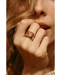 Retro Chic Dawn Light Wide Ring