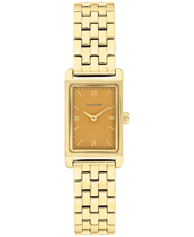Calvin Klein Women's Ck Light Gold Tone Stainless Steel Bracelet Watch, 16mm