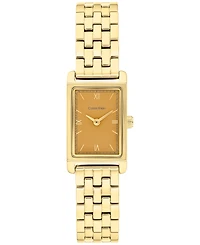 Calvin Klein Women's Ck Light Gold Tone Stainless Steel Bracelet Watch, 16mm
