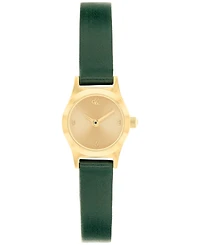 Calvin Klein Women's Ck Contemporary Green Leather Strap Watch, 18mm